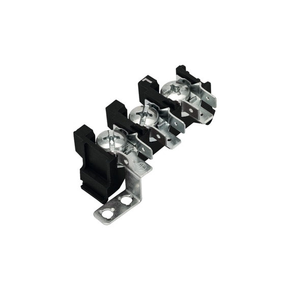 SCREW TO TAB TERMINAL BLOCK SNAP-IN WITH 2 POLES + GROUND KL130E