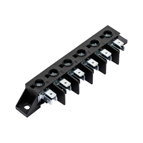 SCREW TO TAB TERMINAL BLOCK WITH 6 POLES KL116